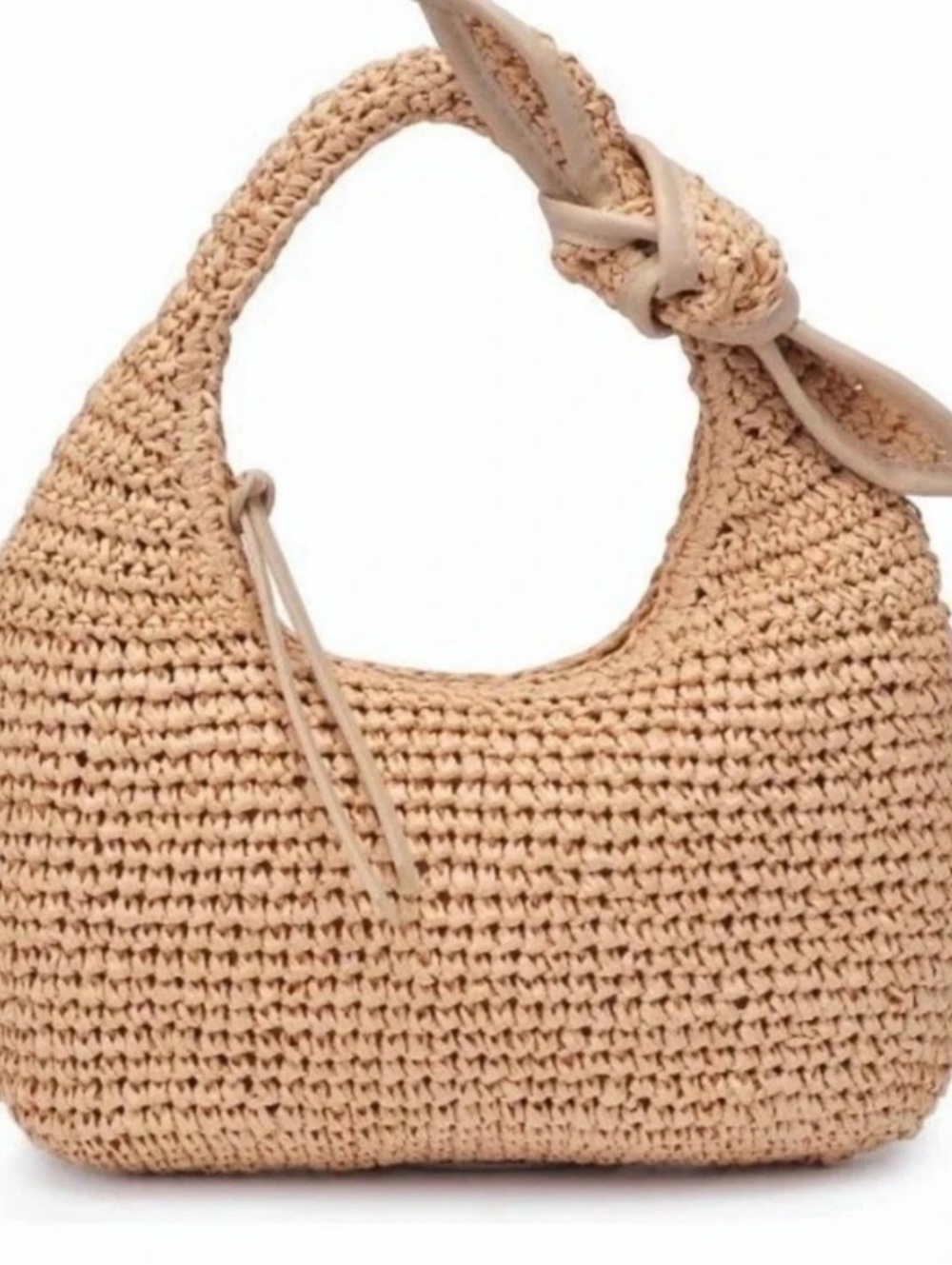 Woven Hobo Bag in Brown Like New